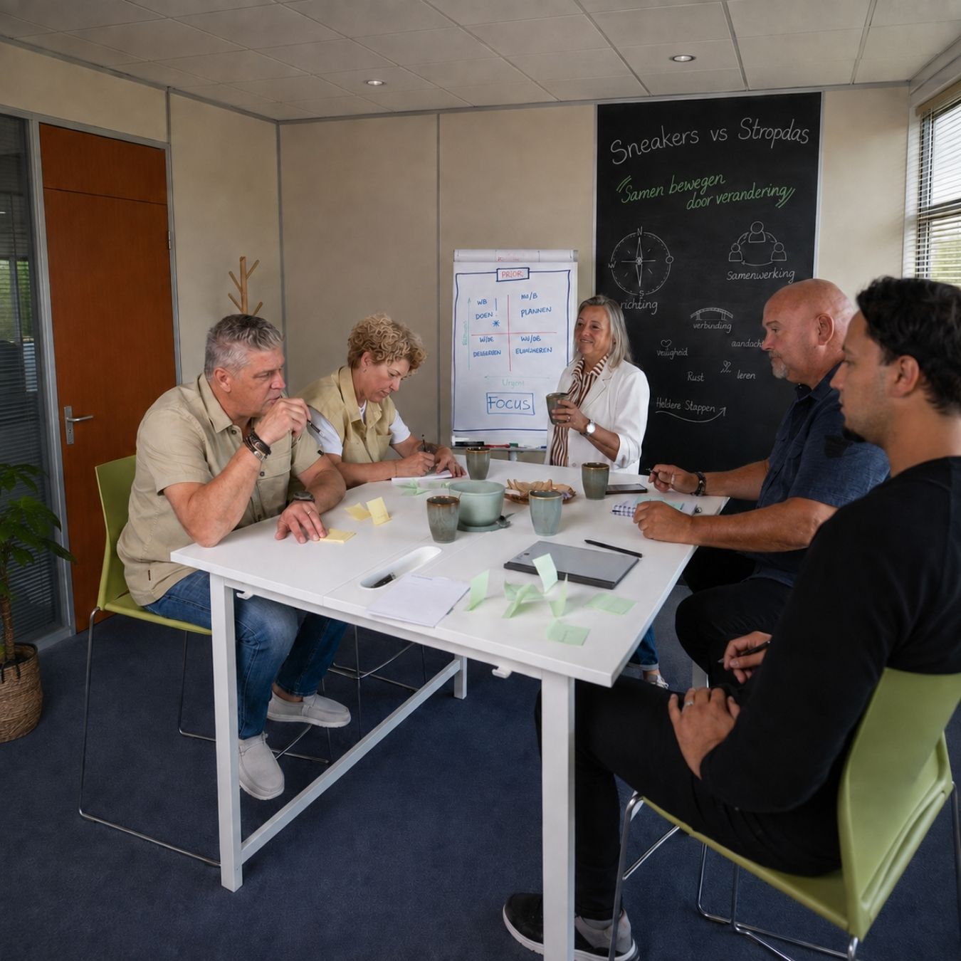 lauriere Teamdynamiek in de praktijk: team werkt samen tijdens een training van Laurière